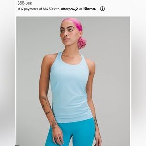 Lululemon racer back top